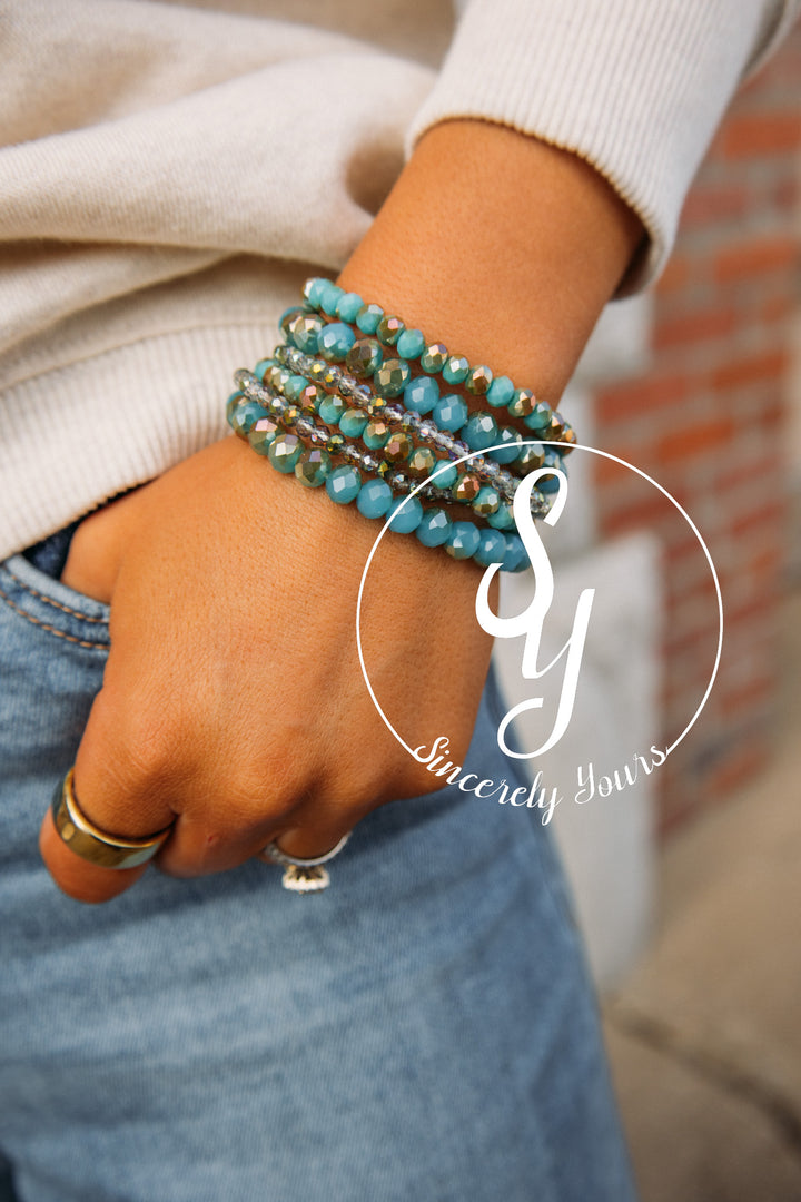 Coastal Feel Bracelet Stack - Turquoise