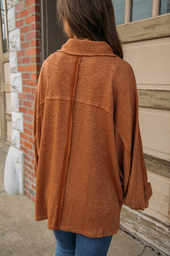 Meet You There Pullover - Caramel