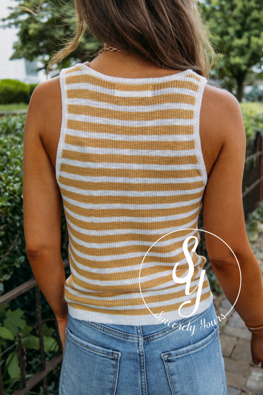 Never Ever Tank - Mustard White