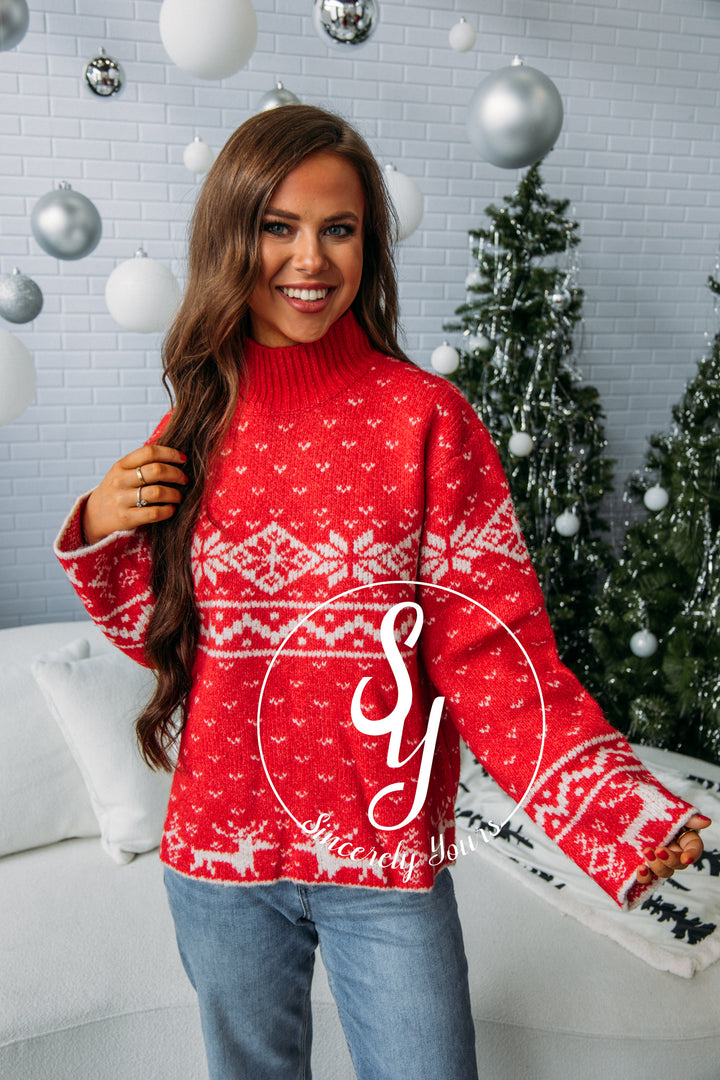 Fireside Sweater - Red