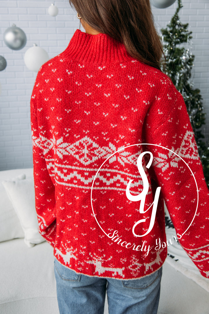 Fireside Sweater - Red