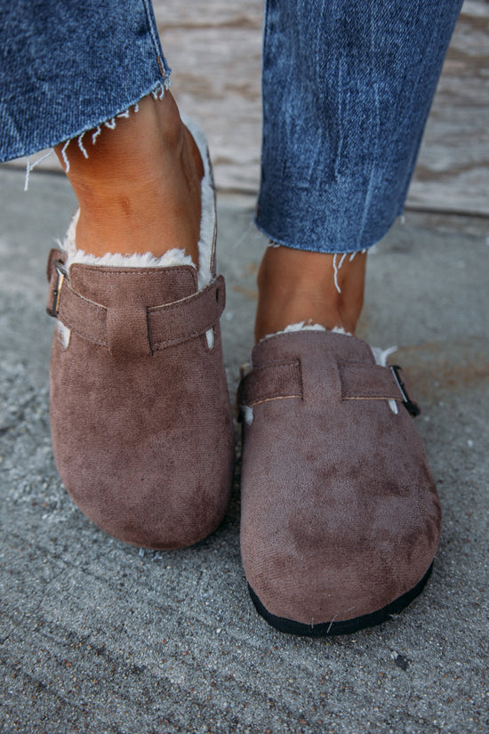 Fall Feels Clogs -Taupe