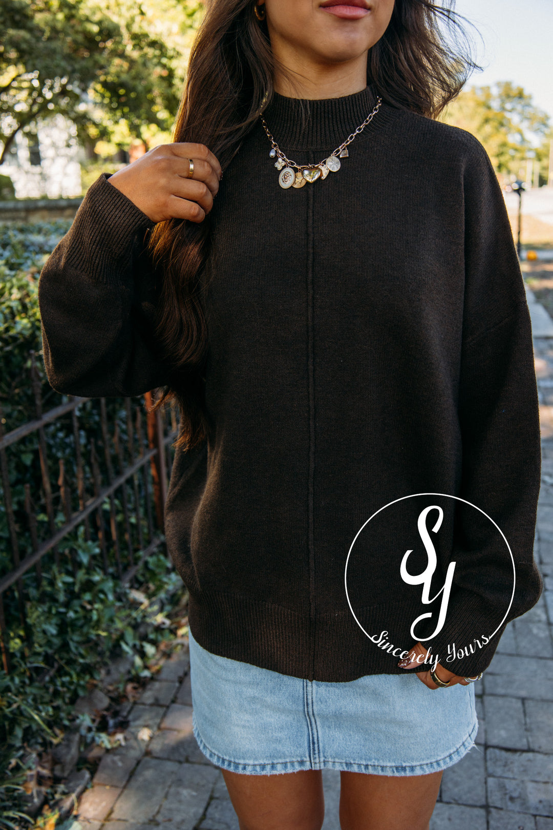 First Pick Sweater- Brown