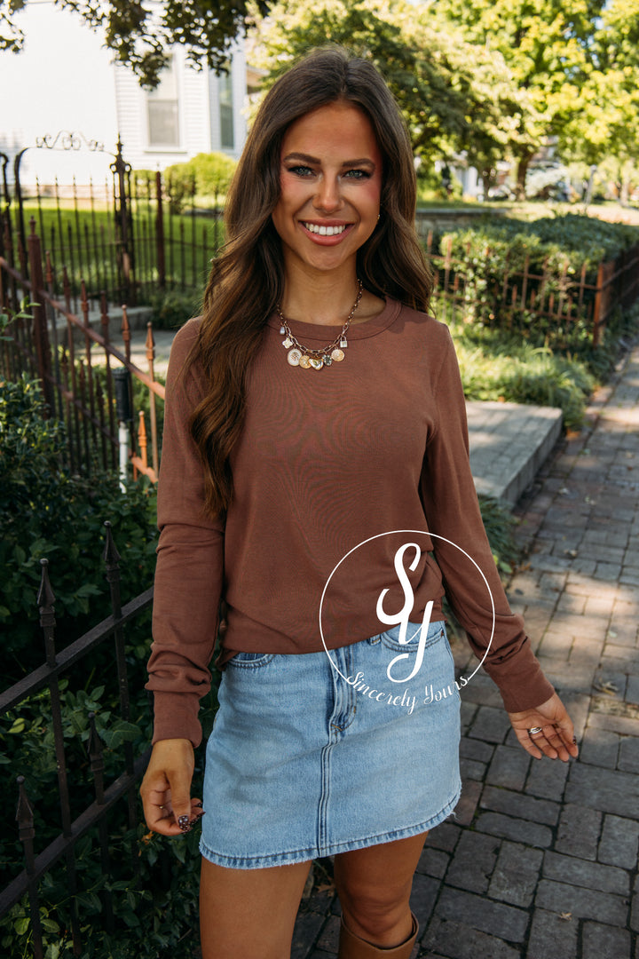 Fall Basic Top-Clove