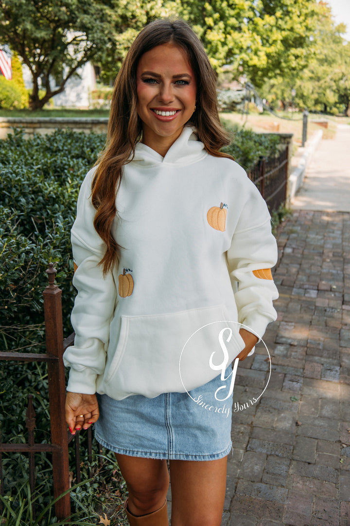 The Pumpkin Hoodie - Ivory