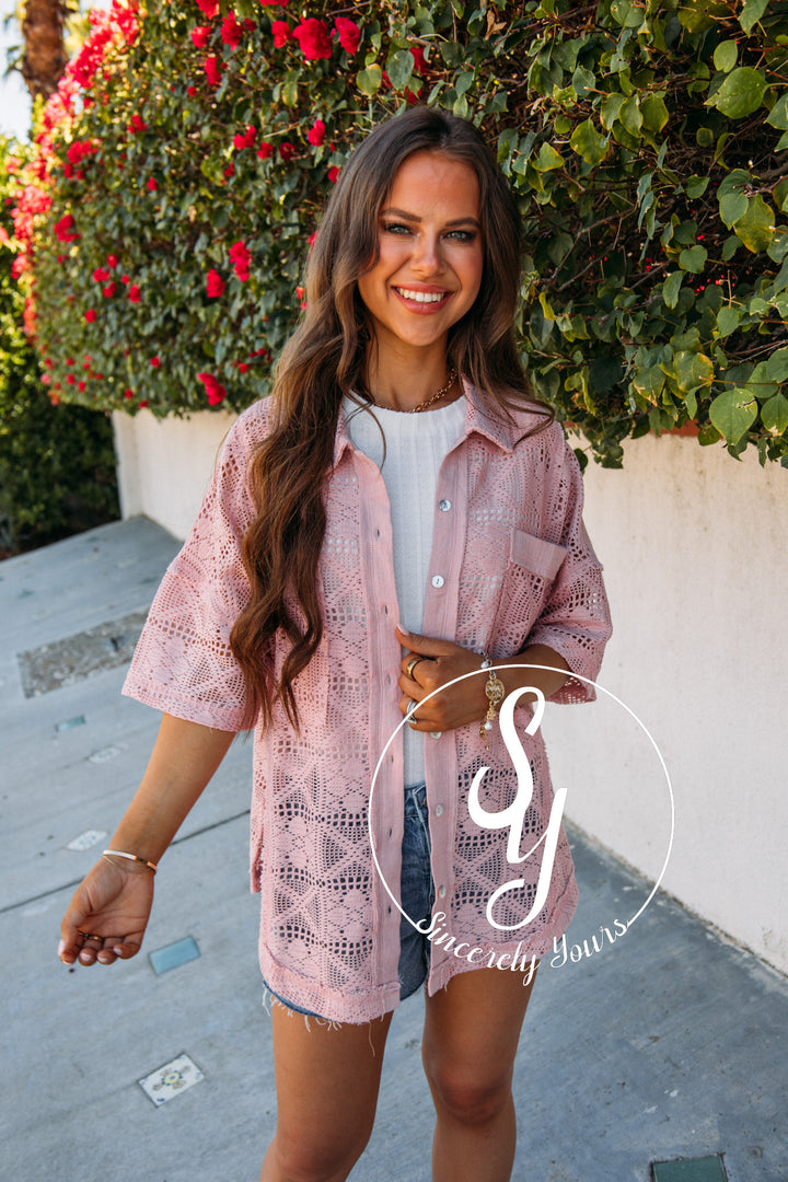 Coastal Dreams Top- Blush