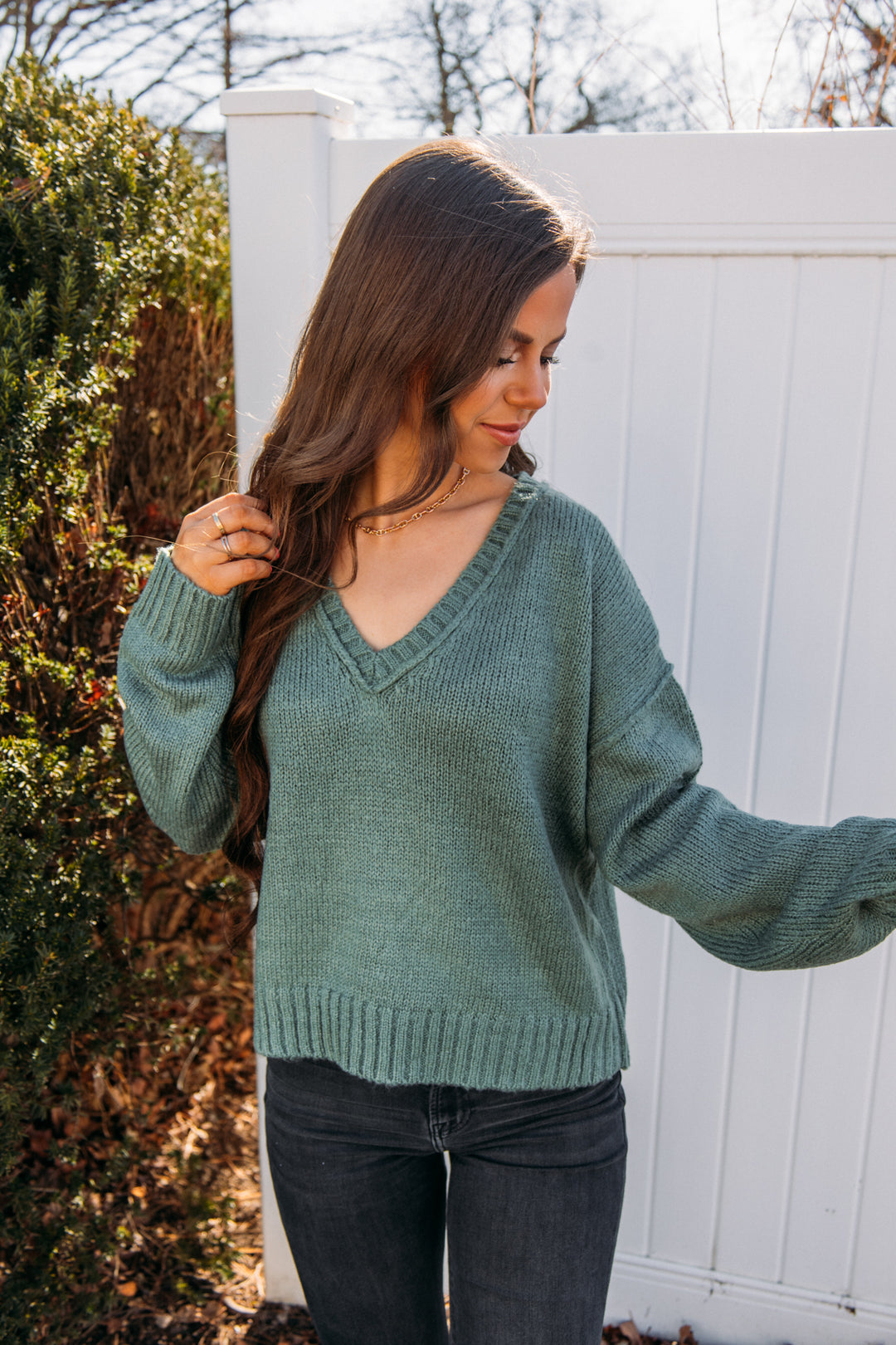 Fierce Sweater - Gray Green