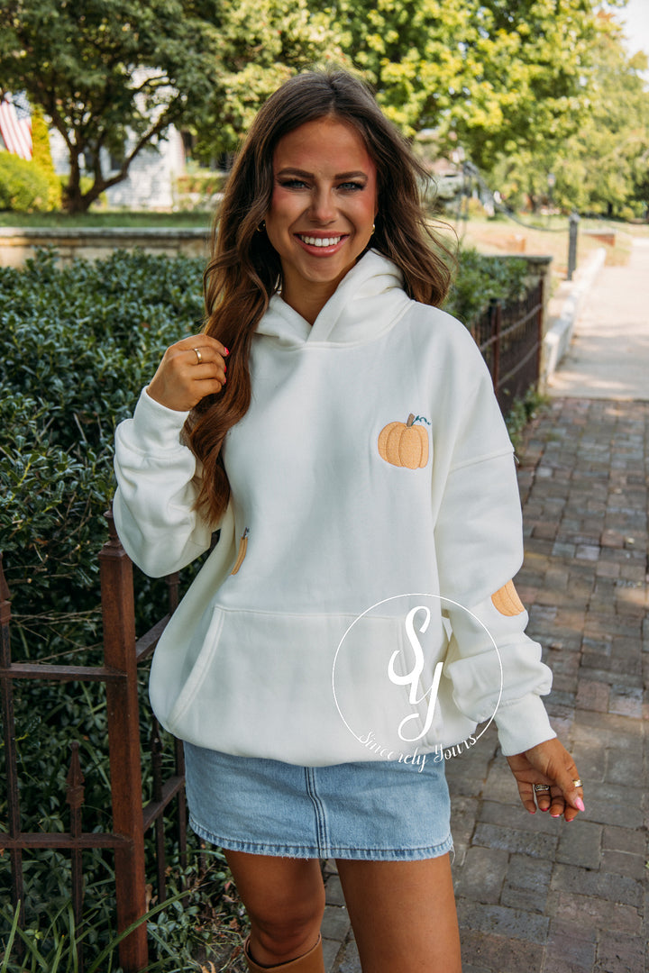 The Pumpkin Hoodie - Ivory