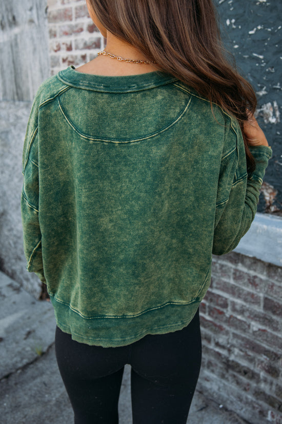 Load image into Gallery viewer, Be Mine Pullover - Dark Green
