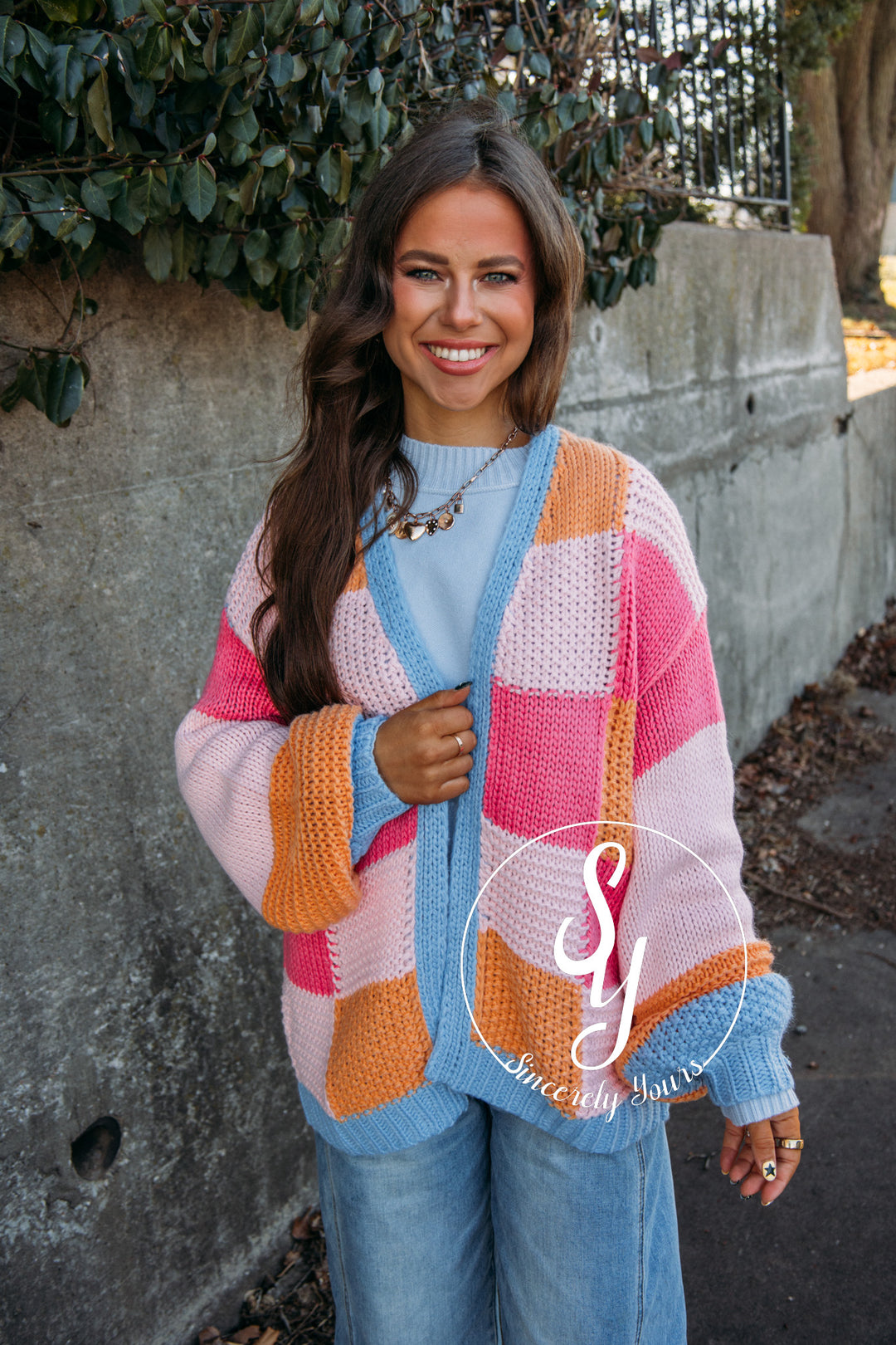 Sherbet Love Cardigan - Sunkist Combo