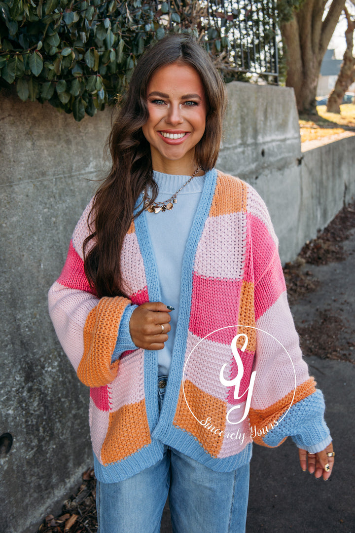 Sherbet Love Cardigan - Sunkist Combo