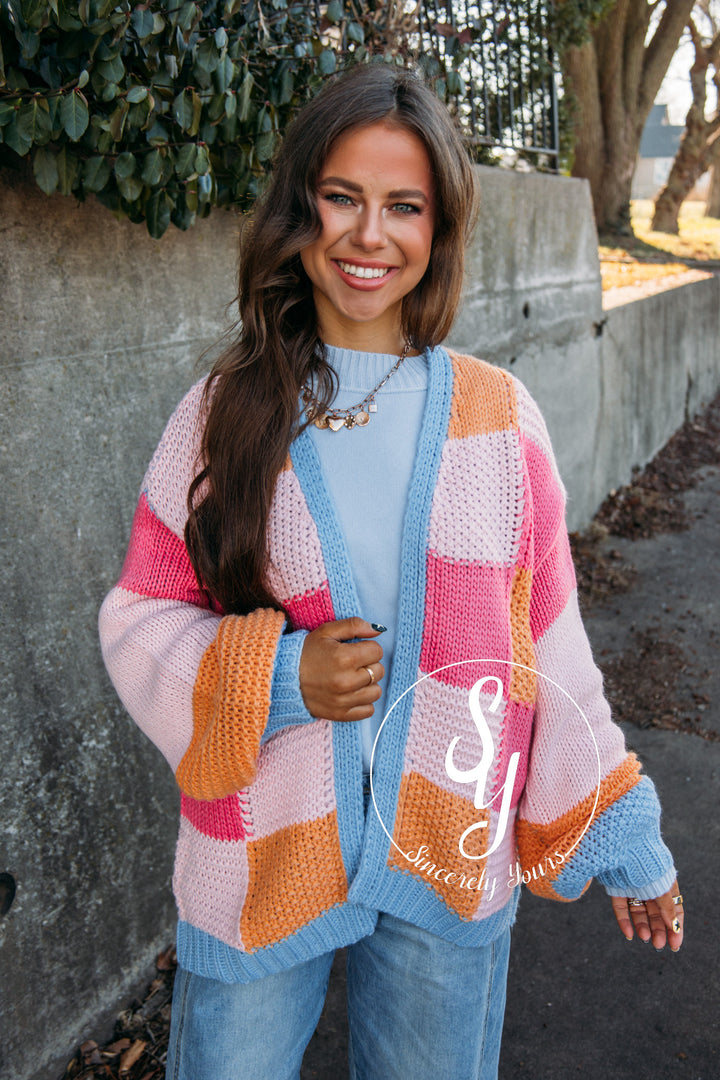 Sherbet Love Cardigan - Sunkist Combo