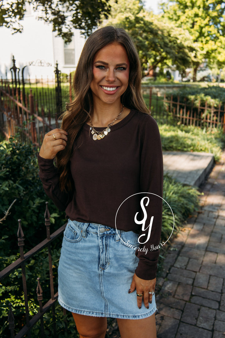 Fall Basic Top-Coffee Bean