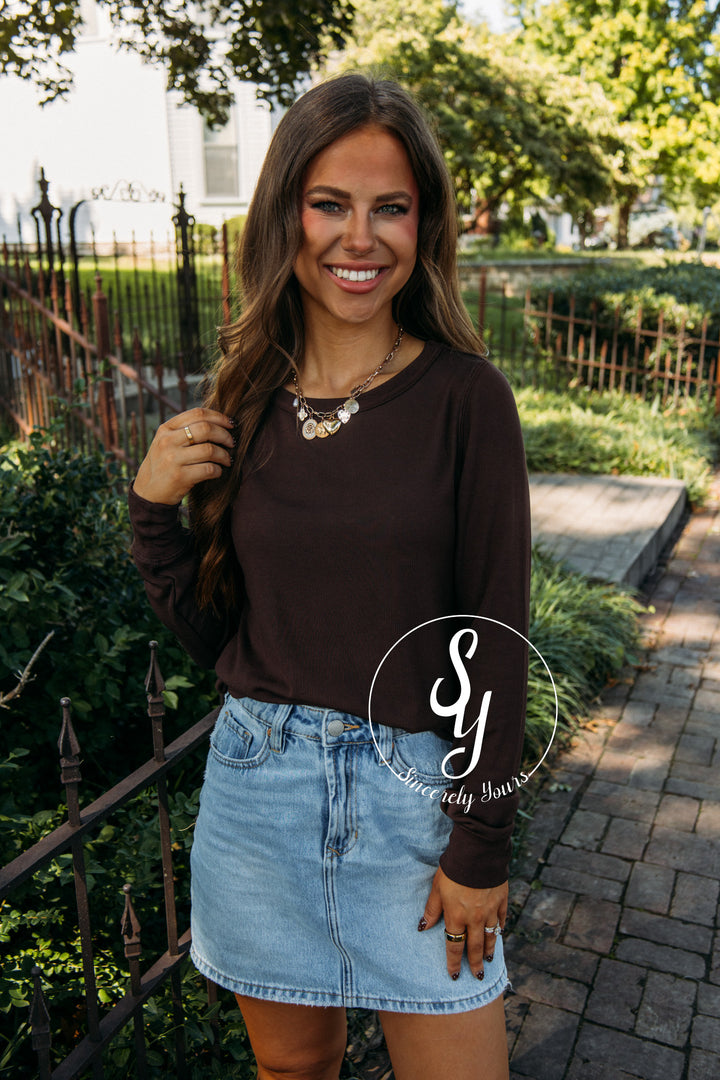 Fall Basic Top-Coffee Bean