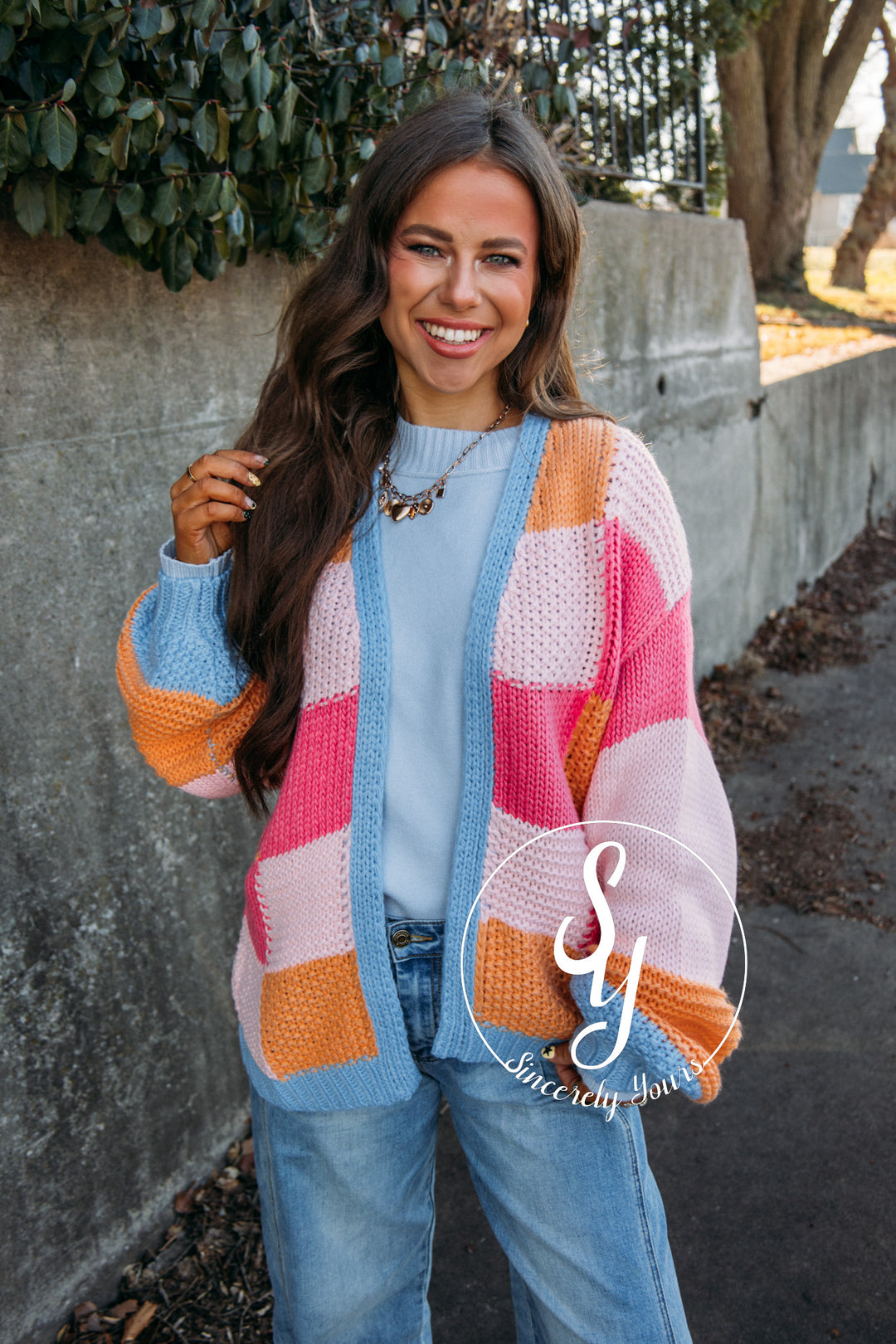 Sherbet Love Cardigan - Sunkist Combo
