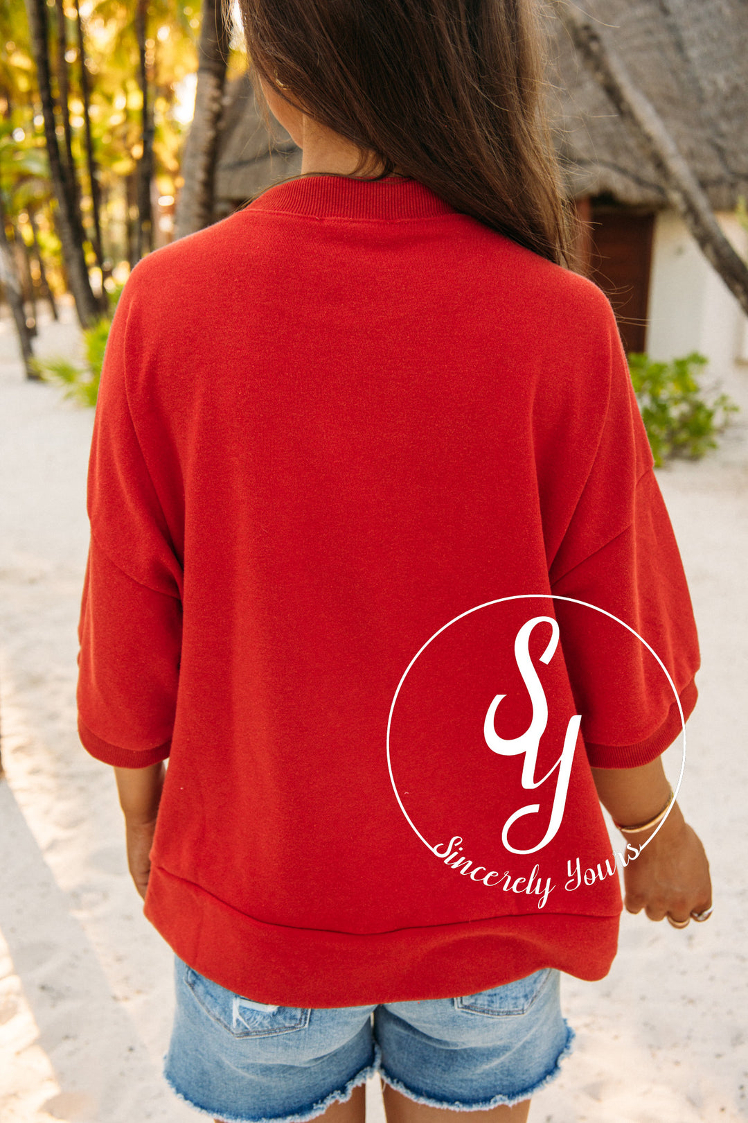 Old Fashioned Top - Washed Red