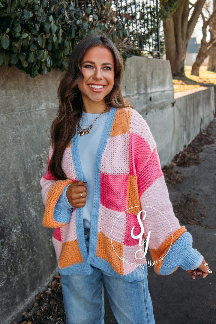 Sherbet Love Cardigan - Sunkist Combo