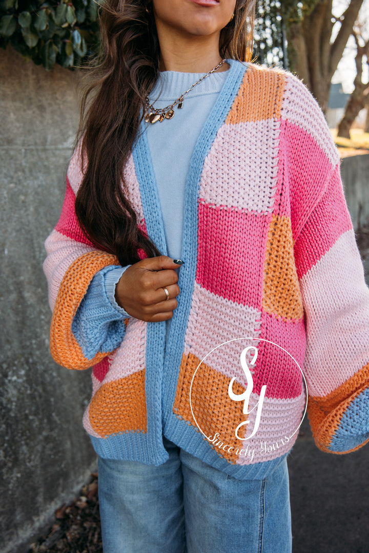 Sherbet Love Cardigan - Sunkist Combo