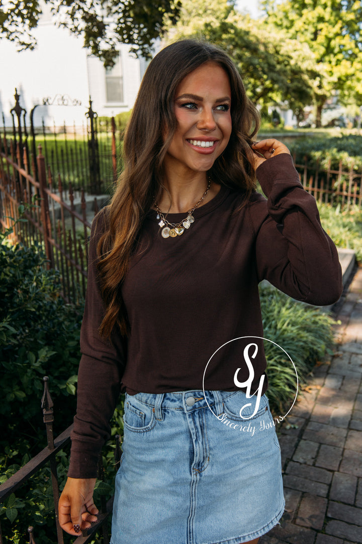 Fall Basic Top-Coffee Bean