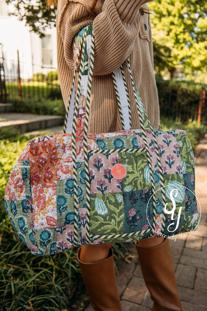 SY Label: Wren Quilted Duffle Bag