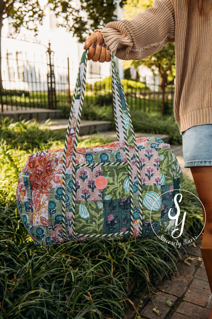 SY Label: Wren Quilted Duffle Bag