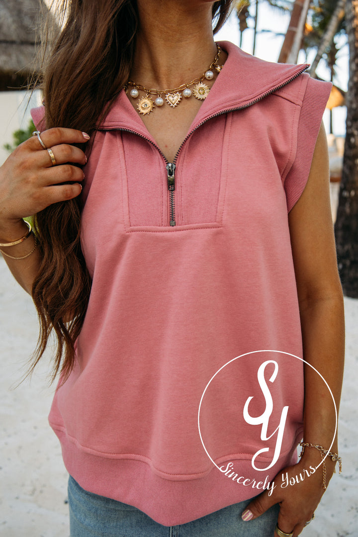 Sweet Life Top- Rose Pink
