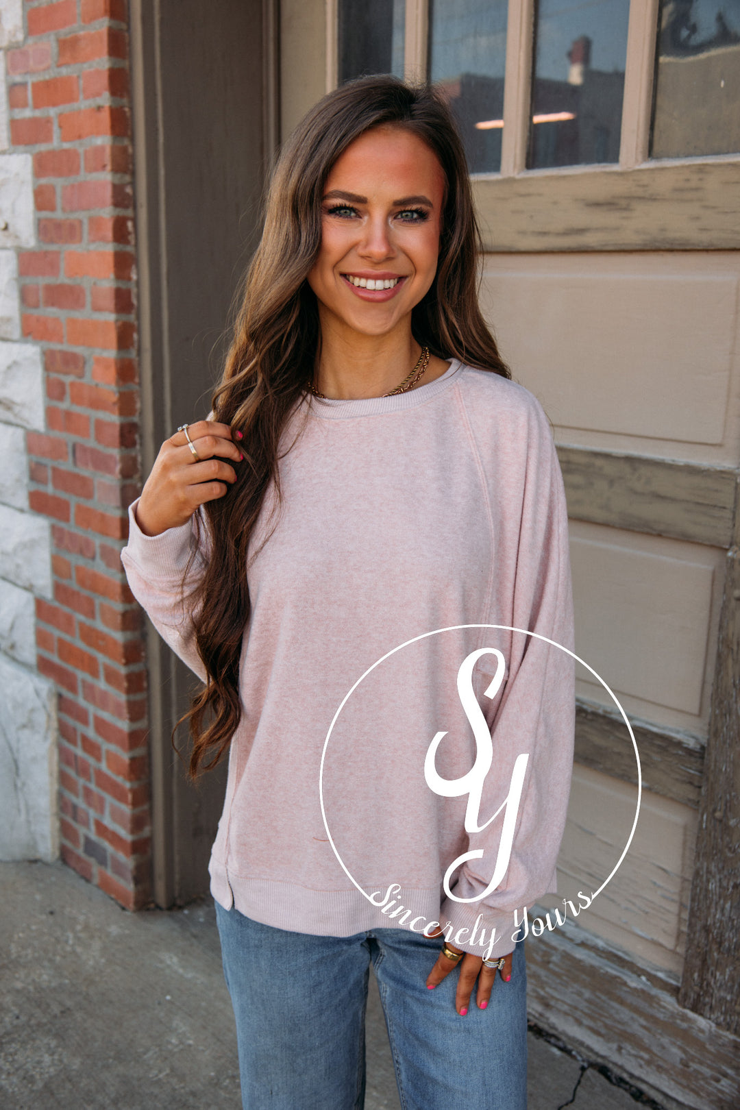 In The Woods Sweater - Blush