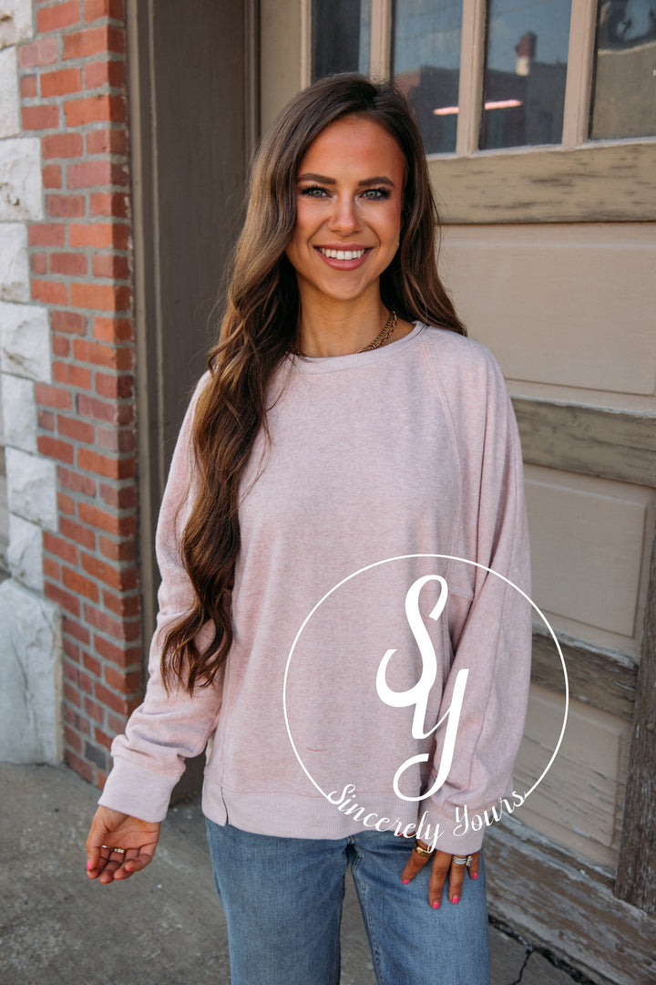 In The Woods Sweater - Blush