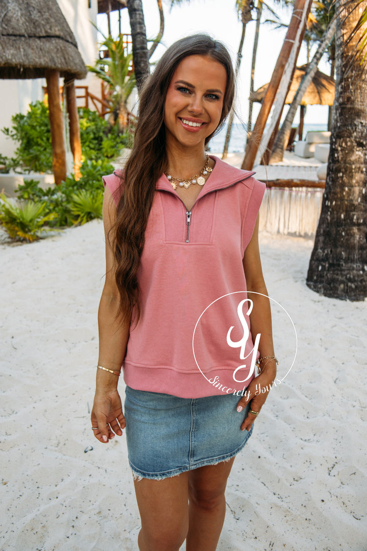 Sweet Life Top- Rose Pink
