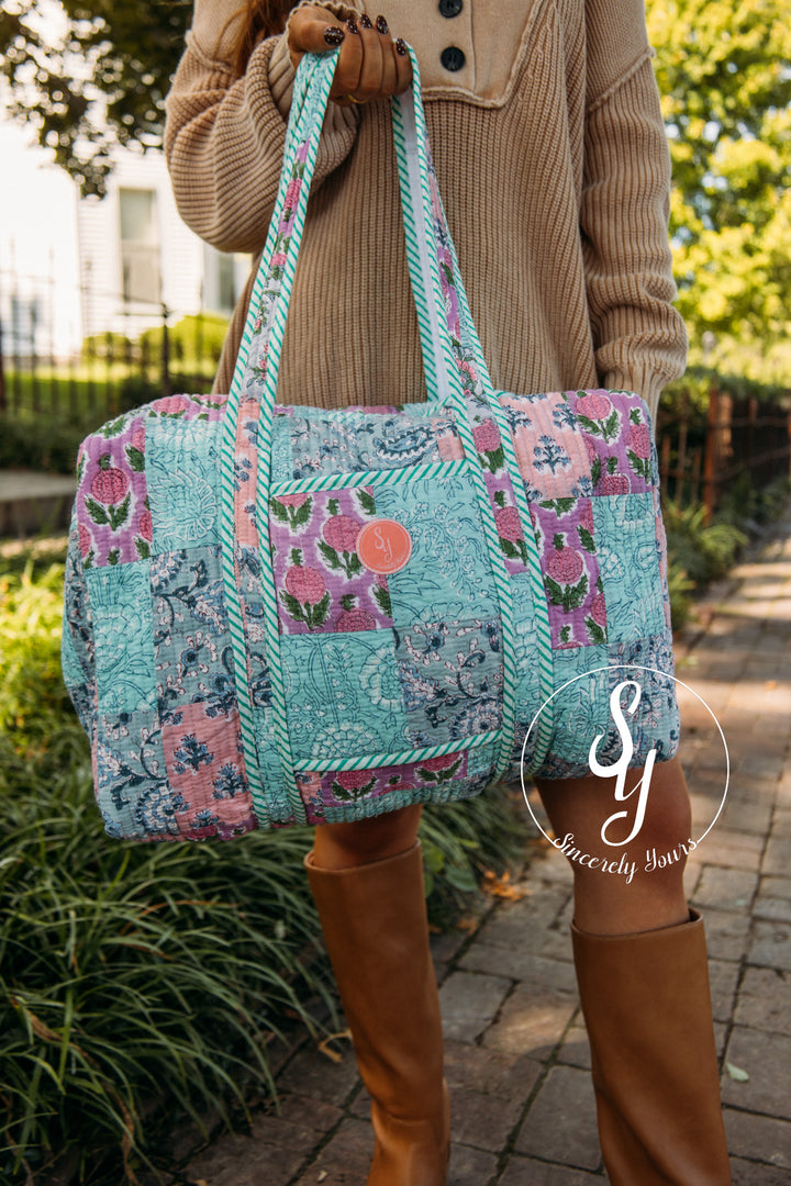 SY Label: Lyra Quilted Duffle Bag