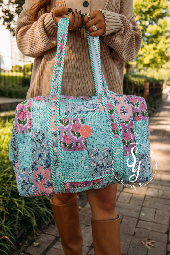 SY Label: Lyra Quilted Duffle Bag