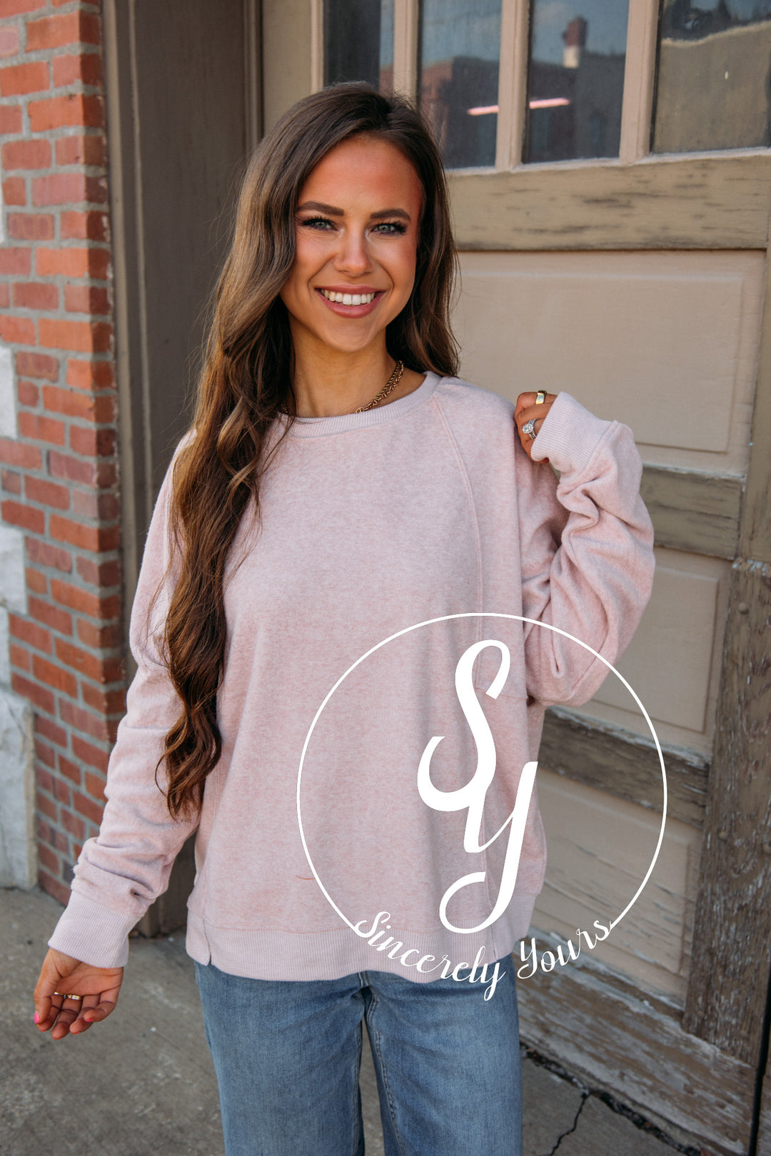 In The Woods Sweater - Blush