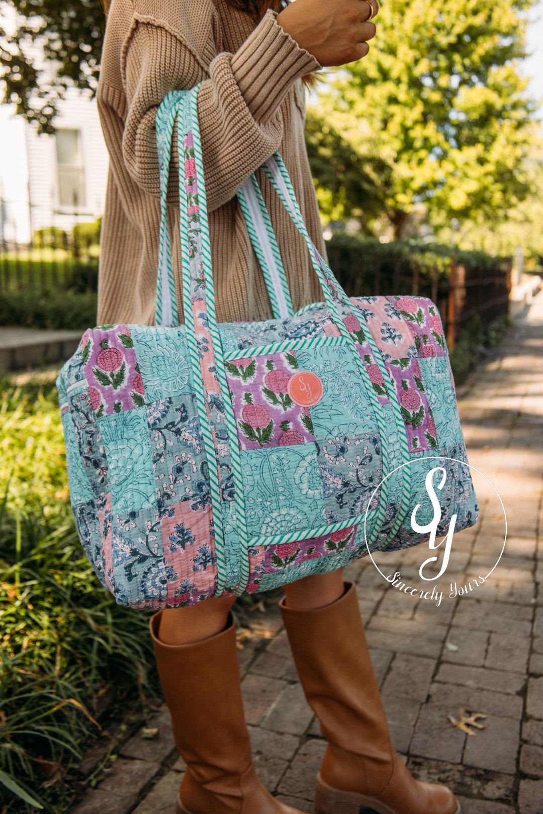 SY Label: Lyra Quilted Duffle Bag