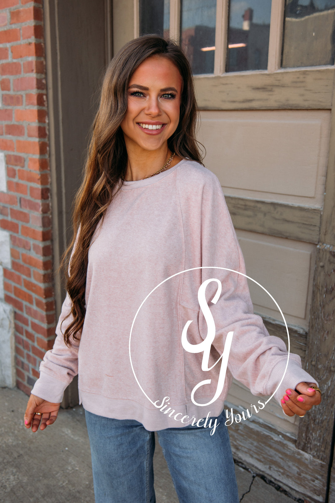 In The Woods Sweater - Blush