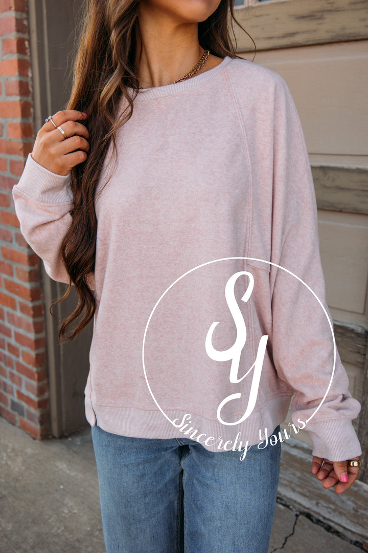 In The Woods Sweater - Blush