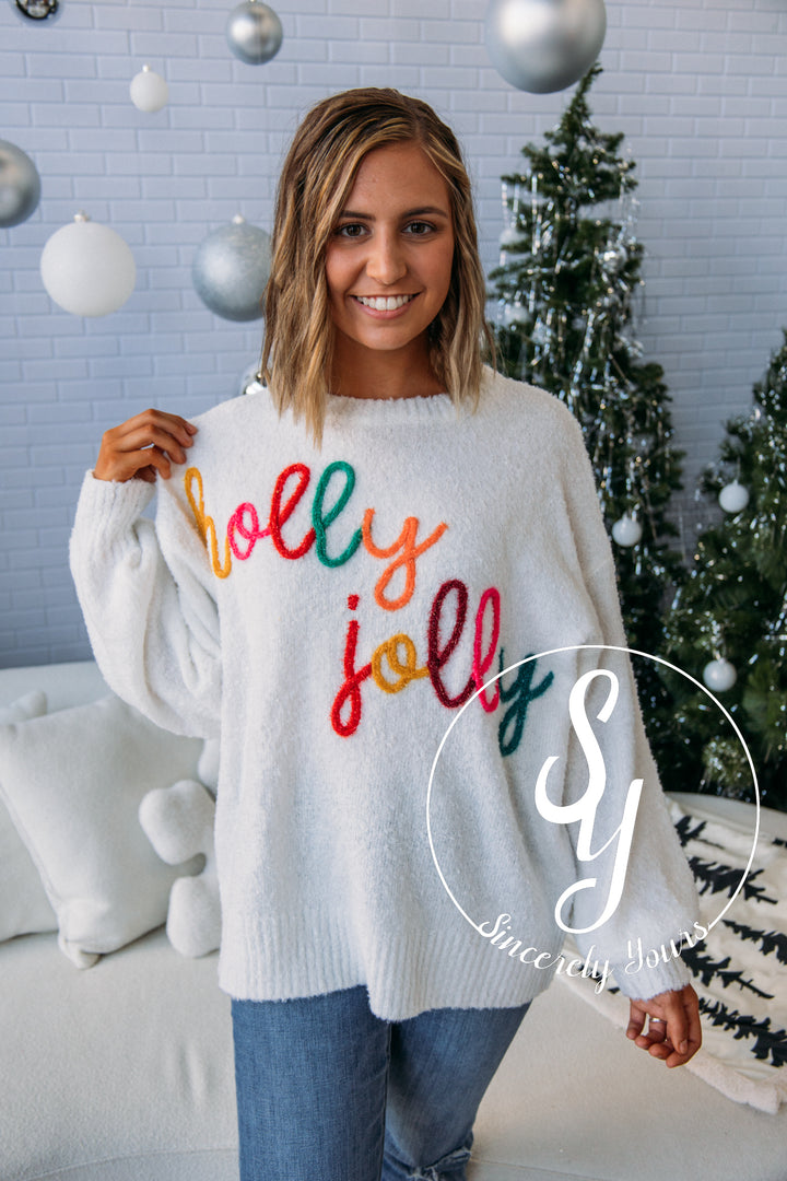 Color Me Jolly Sweater - Off White