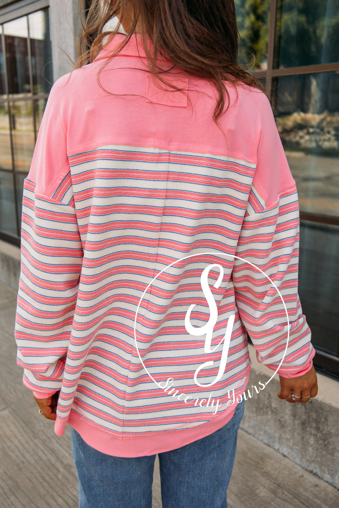 Forever and Ever Stripe Top - Pink