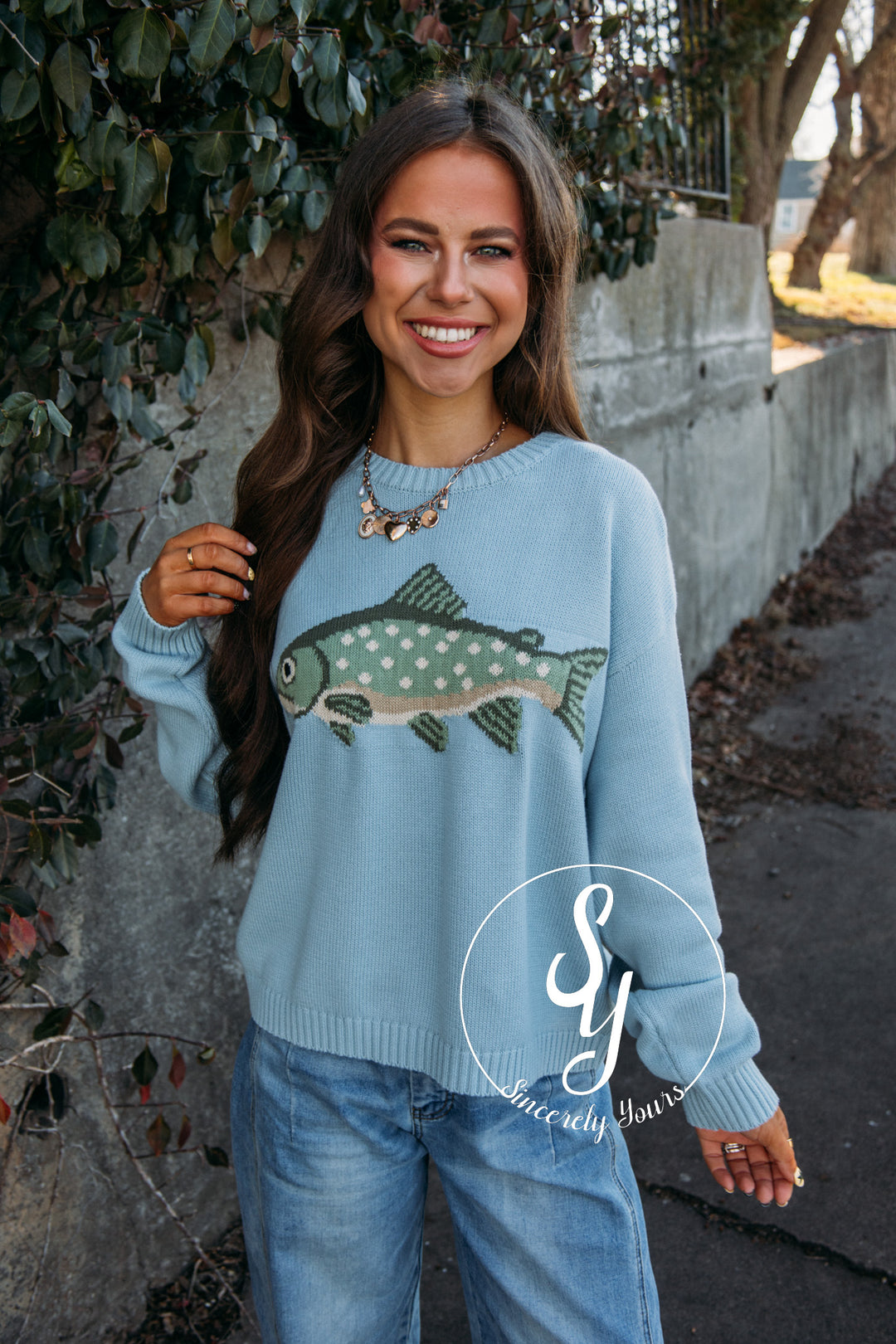Catch And Release Sweater - D. Sage
