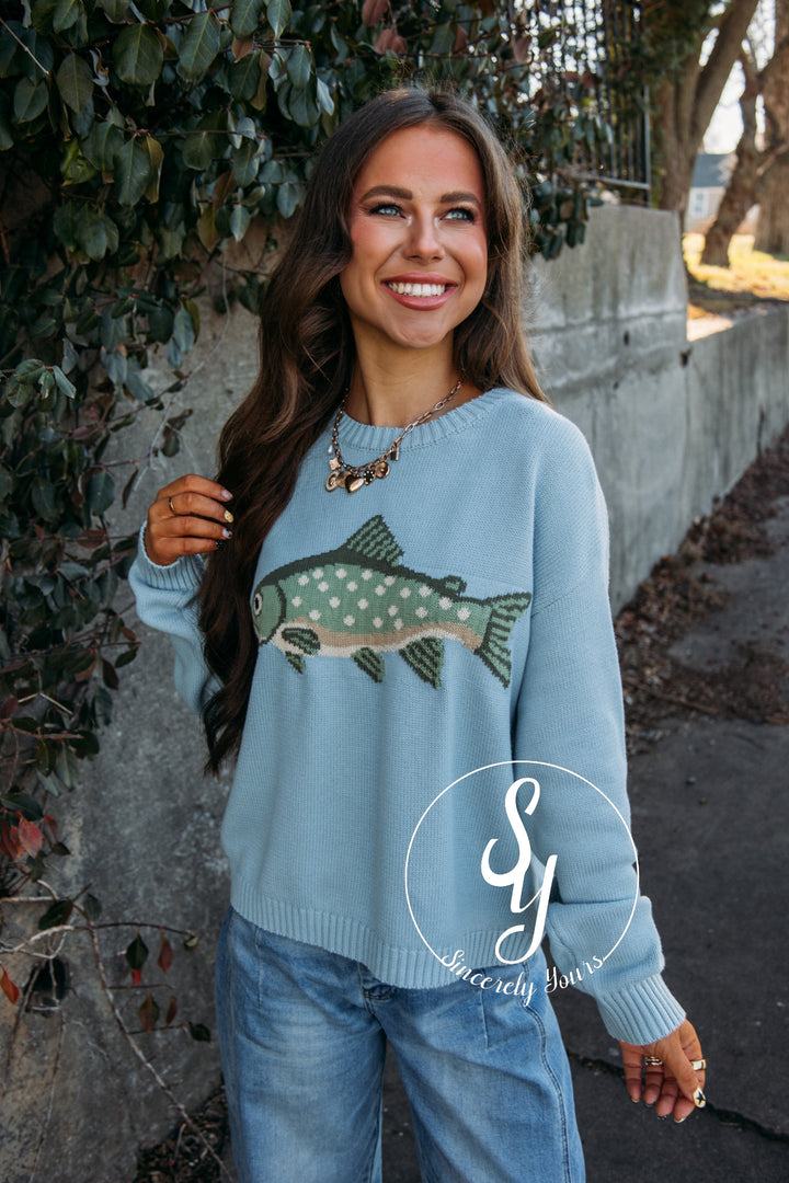 Catch And Release Sweater - D. Sage
