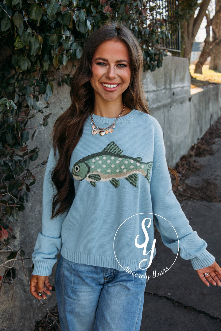 Catch And Release Sweater - D. Sage