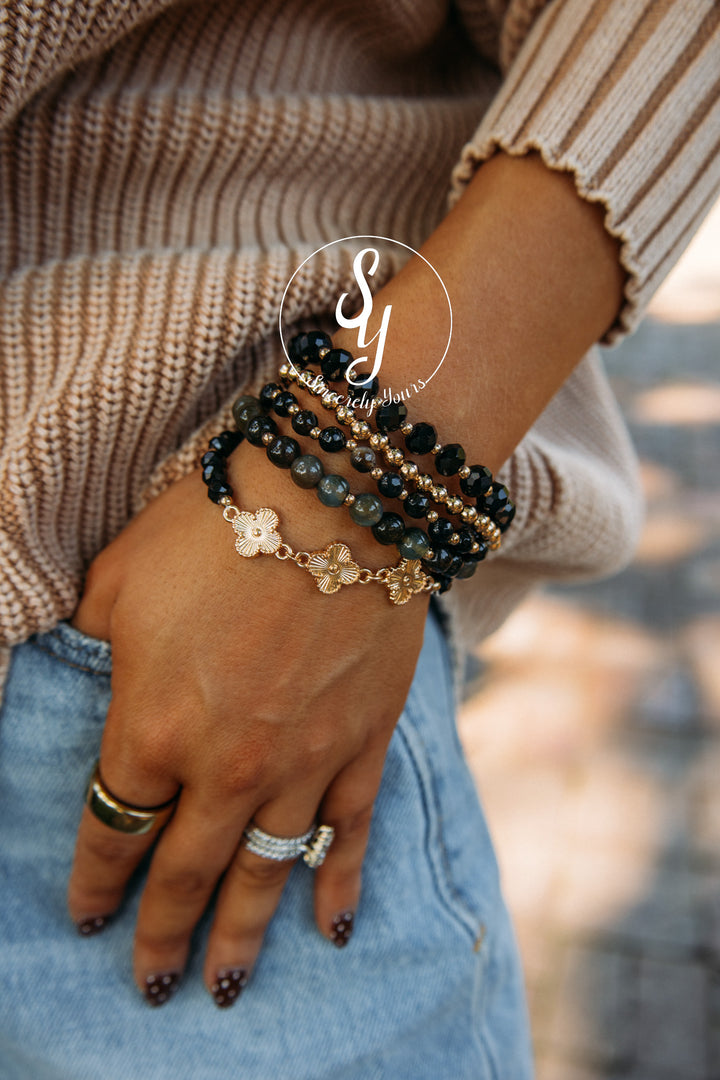 Feels Pretty Bracelet - Black