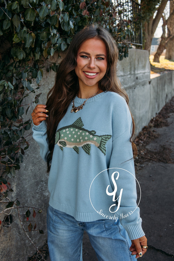Catch And Release Sweater - D. Sage