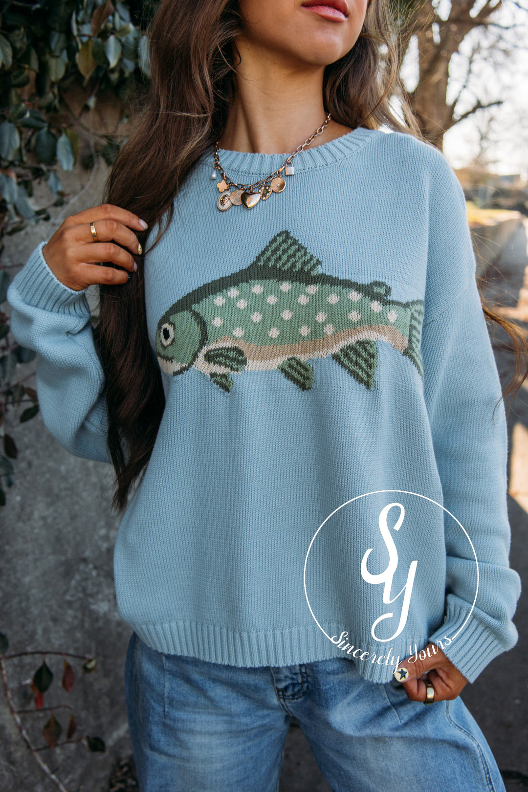 Catch And Release Sweater - D. Sage