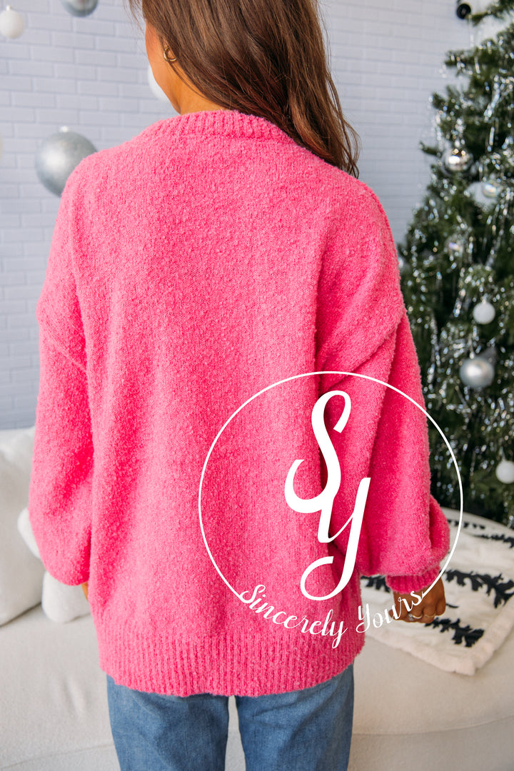 Color Me Jolly Sweater - Pink