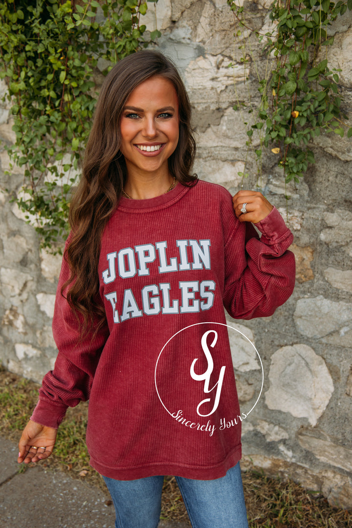 Joplin Eagles Cord - Garnet