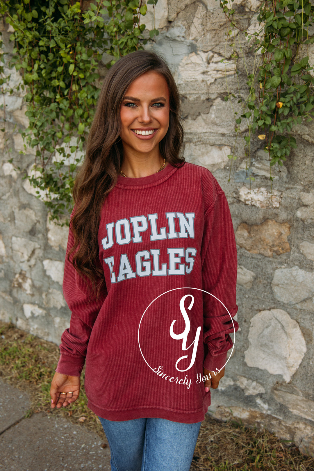 Joplin Eagles Cord - Garnet