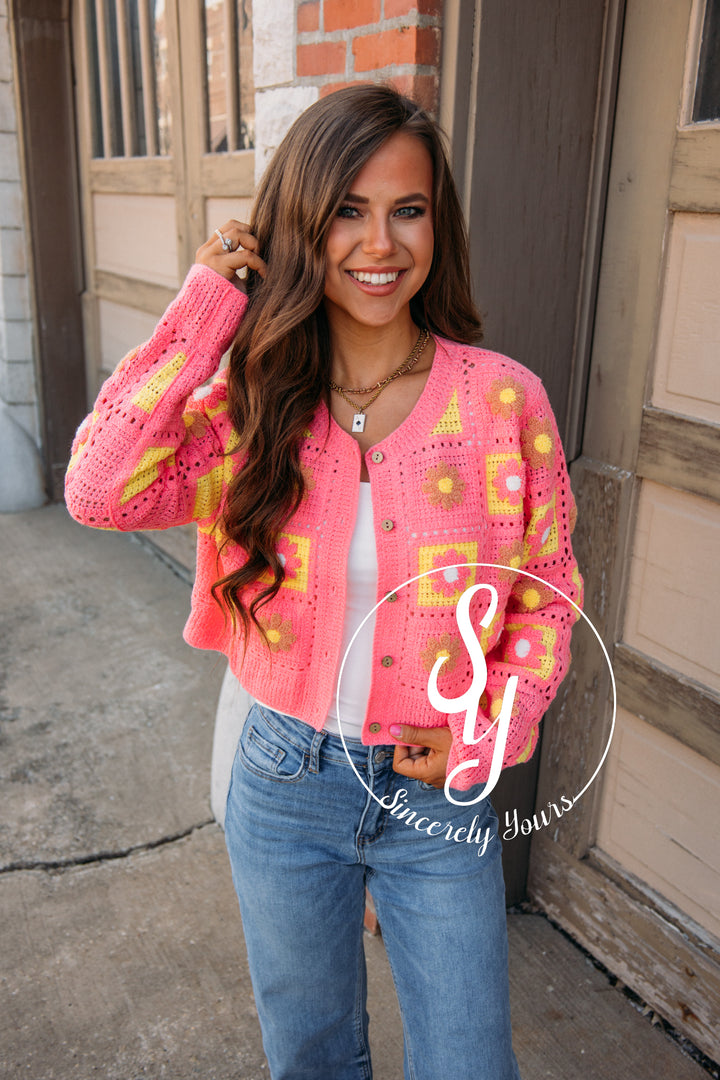 Trending Cardigan - Pink