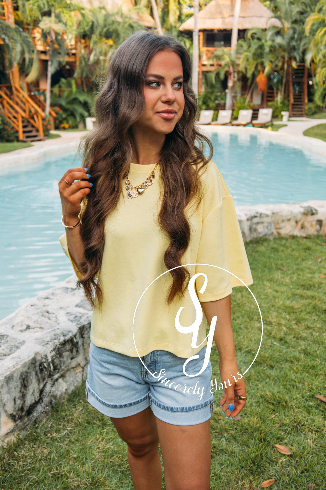 Sunny Days Ahead Top- Creamy Yellow