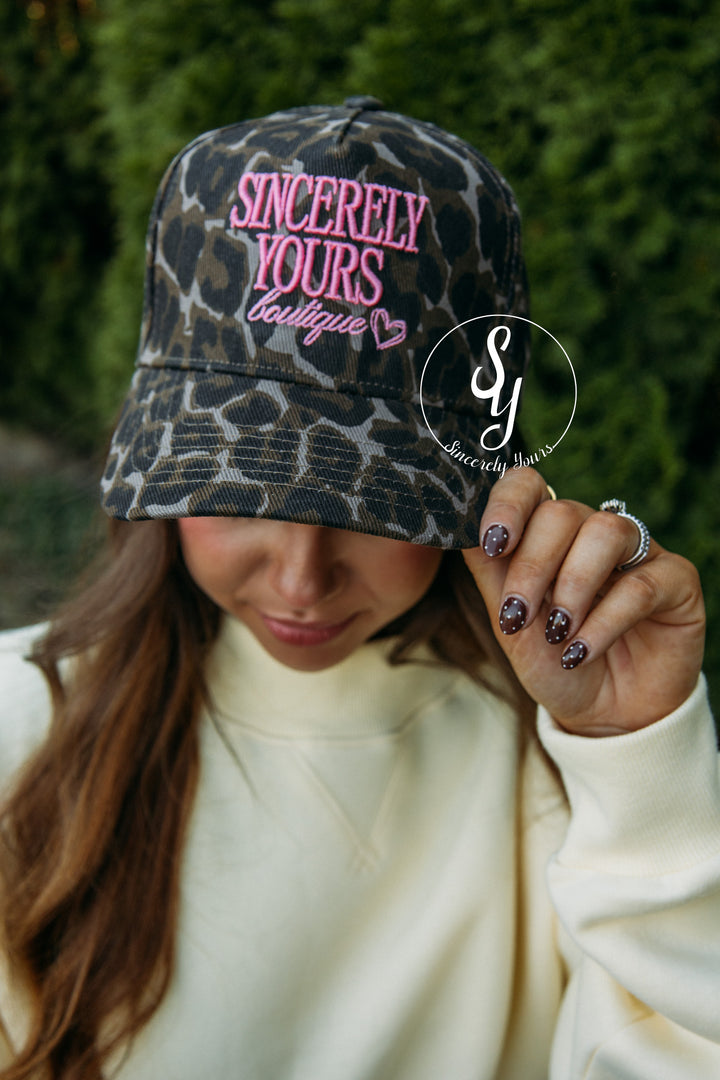 Sincerely Yours Boutique Hat -Leopard