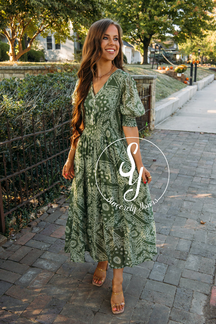 Abigail Dress - Green